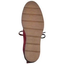 Tamaris 1-25802-33 540 Damen Keil Stiefelette Leder Brick Rot Klassische Stiefeletten - Rot -Modeschuhe 12470658 02