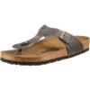 Birkenstock Schuhe Gizeh Geöltes Nubukleder Normal Zehentrenner - Grau -Modeschuhe 12599010 01