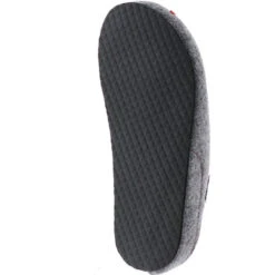 Damen Hausschuhe Pantoletten Pantoffeln Slipper Naturwollfilz (Hirsch) Grau - Grau -Modeschuhe 12669557 03