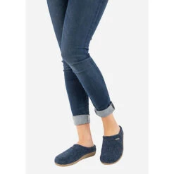 Giesswein Hausschuh Veitsch Hüttenschuhe - Dark Blue Denim -Modeschuhe 15340140 08