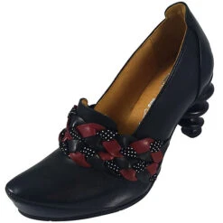 Tiggers Tiggers Drea 28 B Pumps Schwarz Rot Keilpumps - Schwarz/rot