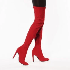 Buffalo Marjorie Overknee-Stiefel - Rot 10 Buffalo Marjorie Overknee-Stiefel - Rot -Modeschuhe 16345204 02