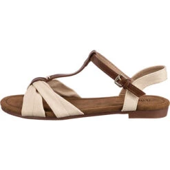 Klassische Sandalen - Creme -Modeschuhe 16956991 03