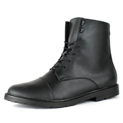 Work Boots ’94v Vegane Stiefel Schnürstiefel - Schwarz