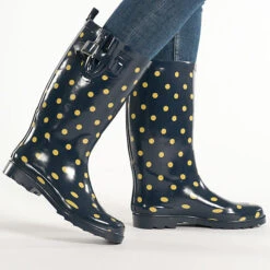 Ultra Frey-Fashion Long Boot Gummifstiefel - Dunkelblau -Modeschuhe 17849753 02