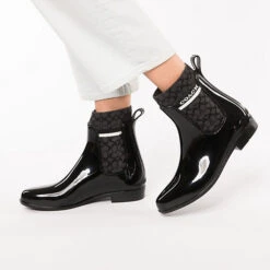 Coach Rivington Rubber Rain Bootie Gummistiefel -Modeschuhe 19114957 02