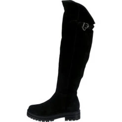 J&F Overknee-Stiefel Mit Riemchendetail - Schwarz -Modeschuhe 19408630 03