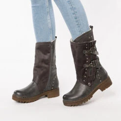 Winterstiefel - Dunkelgrau -Modeschuhe 19571094 02