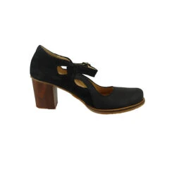 El Naturalista Damen Hochfrontpumps Pumps Picot N5114 Schwarz Black Leder Klassische Pumps - Schwarz -Modeschuhe 20006890 05