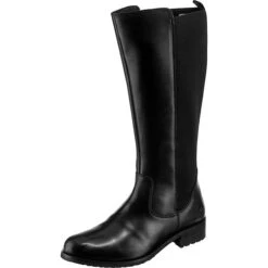 Flach Lederboot Klassische Stiefel