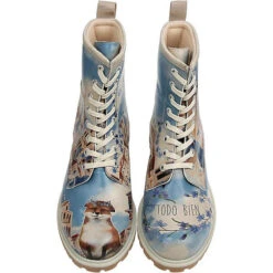 Boots - Todo Bien Schnürstiefel - Blau -Modeschuhe 22175203 07