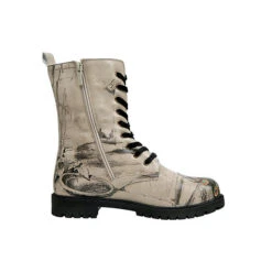 Zipsy - Gracious Feathers Schnürstiefel - Beige -Modeschuhe 22293723 03