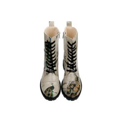 Zipsy - Gracious Feathers Schnürstiefel - Beige -Modeschuhe 22293723 07