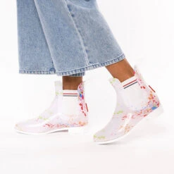 Dockers By Gerli Gummistiefel - Weiß-kombi -Modeschuhe 22431280 02