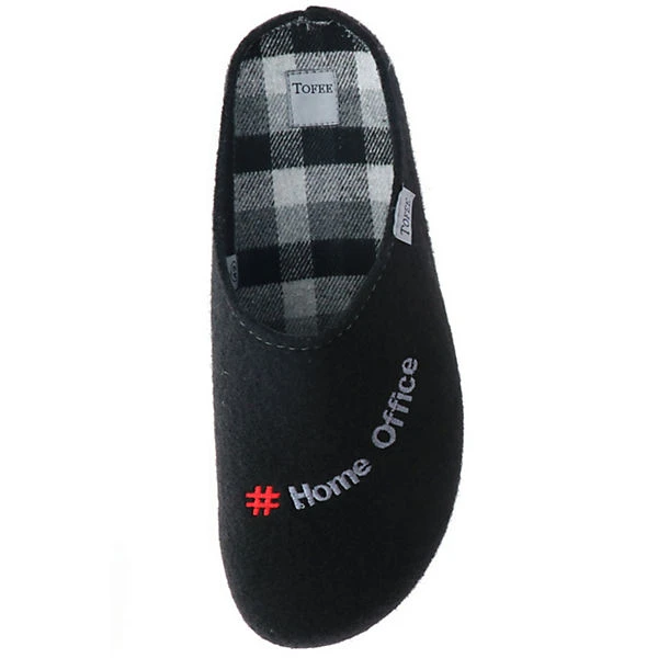 Herren Hausschuhe Pantoffeln Pantoletten Naturwollfilz (#HomeOffice) Schwarz - Schwarz 9 Herren Hausschuhe Pantoffeln Pantoletten Naturwollfilz (#HomeOffice) Schwarz - Schwarz – Bild 7