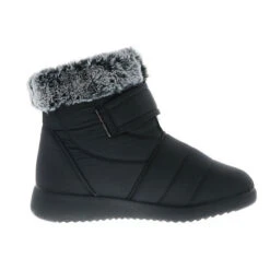 BBS Norway Originals Damen Kurzschaft Winterstiefeletten Snowboots Kunstfell Gefüttert Schwarz - Schwarz -Modeschuhe 23172784 06