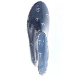 Damen Stiefeletten Gummistiefel Regenschuhe Kurzschaft Anker Blau - Blau -Modeschuhe 24297683 07