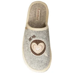 Erst Mal Kaffee Filzpantoffel - Grau 11 Erst Mal Kaffee Filzpantoffel - Grau -Modeschuhe 24513439 03