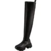 Buffalo Binary Overknee Plateau-Stiefel - Schwarz -Modeschuhe 24941732 01