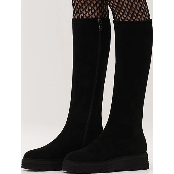 Caprice Black Stretch Plateau-Stiefel 4 Caprice Black Stretch Plateau-Stiefel – Bild 2