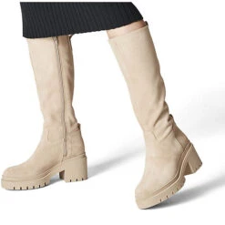 Tamaris Klassische Stiefel - Beige -Modeschuhe 26026715 07