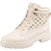 Michael Kors Turner Bootie Schnürstiefel - Creme -Modeschuhe 26132100 01
