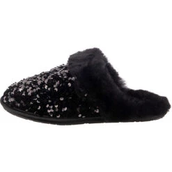 Ugg W Scuffette Ii Chunky Sequin Lammfell-Hausschuhe - Schwarz 11 Ugg W Scuffette Ii Chunky Sequin Lammfell-Hausschuhe - Schwarz -Modeschuhe 26293300 03