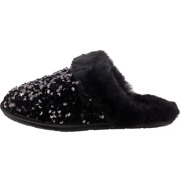 Ugg W Scuffette Ii Chunky Sequin Lammfell-Hausschuhe - Schwarz 5 Ugg W Scuffette Ii Chunky Sequin Lammfell-Hausschuhe - Schwarz – Bild 3