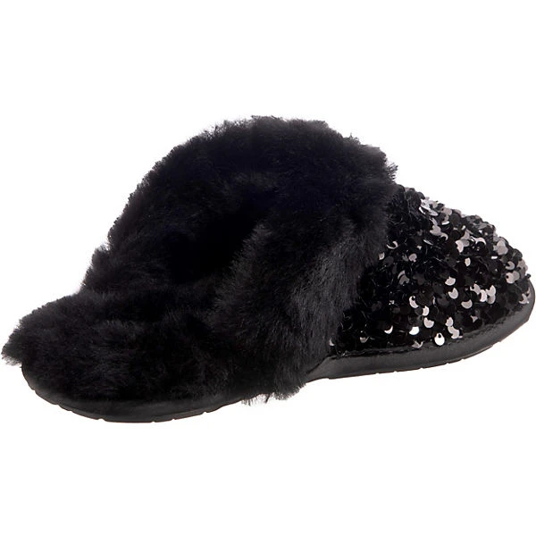 Ugg W Scuffette Ii Chunky Sequin Lammfell-Hausschuhe - Schwarz 7 Ugg W Scuffette Ii Chunky Sequin Lammfell-Hausschuhe - Schwarz – Bild 5