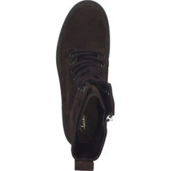Clarks Stiefel Schnürstiefel - Dunkelbraun -Modeschuhe 26503565 06
