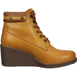 Hush Puppies Stiefelette Keilstiefel - Gelb -Modeschuhe 27015947 04