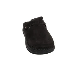 Rohde Herren Hausschuhe Slipper Hausschuh Gemütlich Puschen Nubukleder Uni Hausschuhe - Schwarz -Modeschuhe 27115430 03