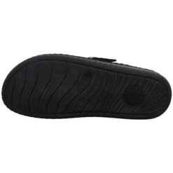 Rohde Herren Hausschuhe Slipper Hausschuh Gemütlich Puschen Nubukleder Uni Hausschuhe - Schwarz -Modeschuhe 27115430 09
