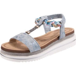 T-Steg-Sandalen - Blau
