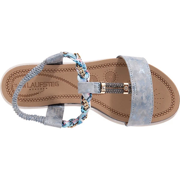 T-Steg-Sandalen - Blau 8 T-Steg-Sandalen - Blau – Bild 6