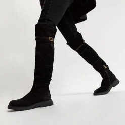 A.S.98 Overknee-Stiefel - Schwarz -Modeschuhe 27694432 02