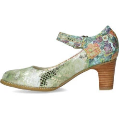 Laura Vita Elcodieo 236 Spangenpumps - Grün-kombi -Modeschuhe 27716731 04