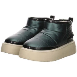 Colors Of California Damen Stiefel Schuhe Winterboots Elegant Freizeit Synthetikkombination Uni Klassische Stiefel - Dunkelgrün -Modeschuhe 27793786 10