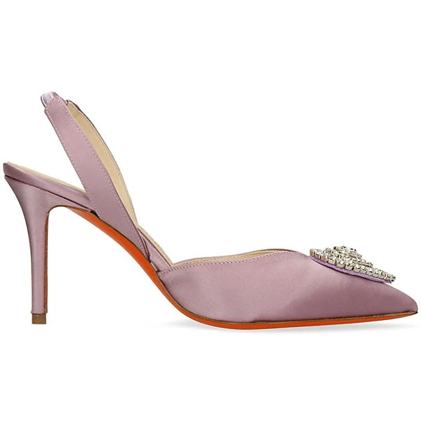 Lisa 1 High Heels Sling-Pumps - Violett 4 Lisa 1 High Heels Sling-Pumps - Violett – Bild 2