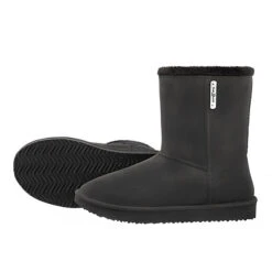 Stiefel In Echtleder-Optik - Wasserdichter Regenstiefel Mit Innenfutter Anthrazit -Modeschuhe 28908754 02