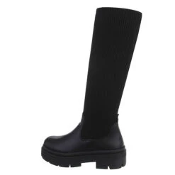 Plateaustiefel , Blockabsatz,