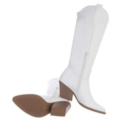 Western- & Bikerstiefel Reißverschluss, Blockabsatz, Used Look 7 Western- & Bikerstiefel Reißverschluss, Blockabsatz, Used Look -Modeschuhe 29124293 02