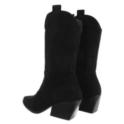 Western- & Bikerstiefel Reißverschluss, Blockabsatz, - Schwarz -Modeschuhe 29125580 03