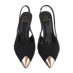 Schnür- & Riemchenpumps Knöchelriemen, Pfennig-/Stilettoabsatz, Metallisch - Schwarz -Modeschuhe 29129434 04