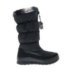Damen Halbschaft Winterstiefel Schneestiefel Snowboots Schwarz - Schwarz -Modeschuhe 29140477 06