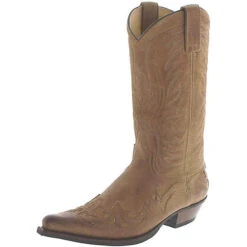 BU1005 Afelpado Noche Westernstiefel Braun - Braun