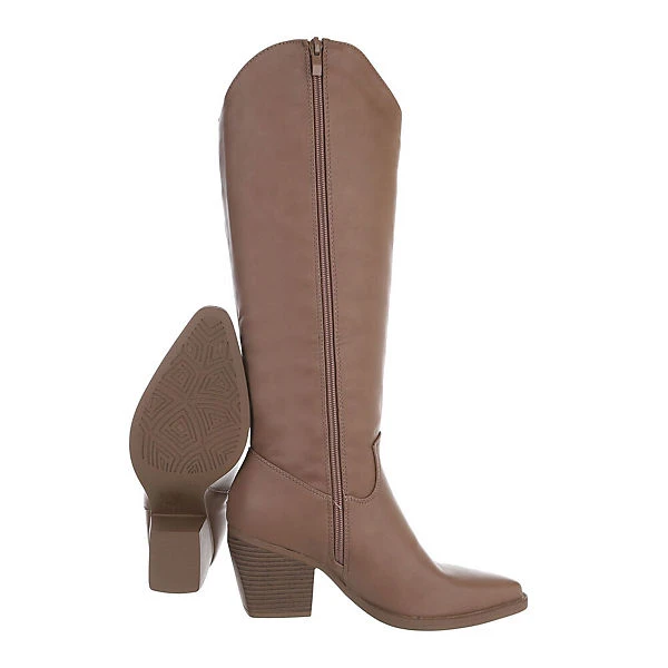 Western- & Bikerstiefel Reißverschluss, Blockabsatz, Reißverschluss 4 Western- & Bikerstiefel Reißverschluss, Blockabsatz, Reißverschluss – Bild 2