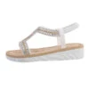 Riemchensandalen , Keilabsatz/Wedge, Riemen, Strass -Modeschuhe 29347866 01