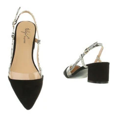 Schnür- & Riemchenpumps Knöchelriemen, Blockabsatz, Riemen - Schwarz -Modeschuhe 29432912 03