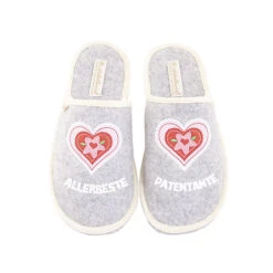 Zuckersüss Wunschpantoffel - Grau